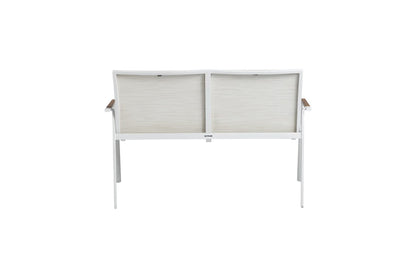 KETTLER DIAMOND 2er-Bank – weiß matt/ beige Ansicht 4