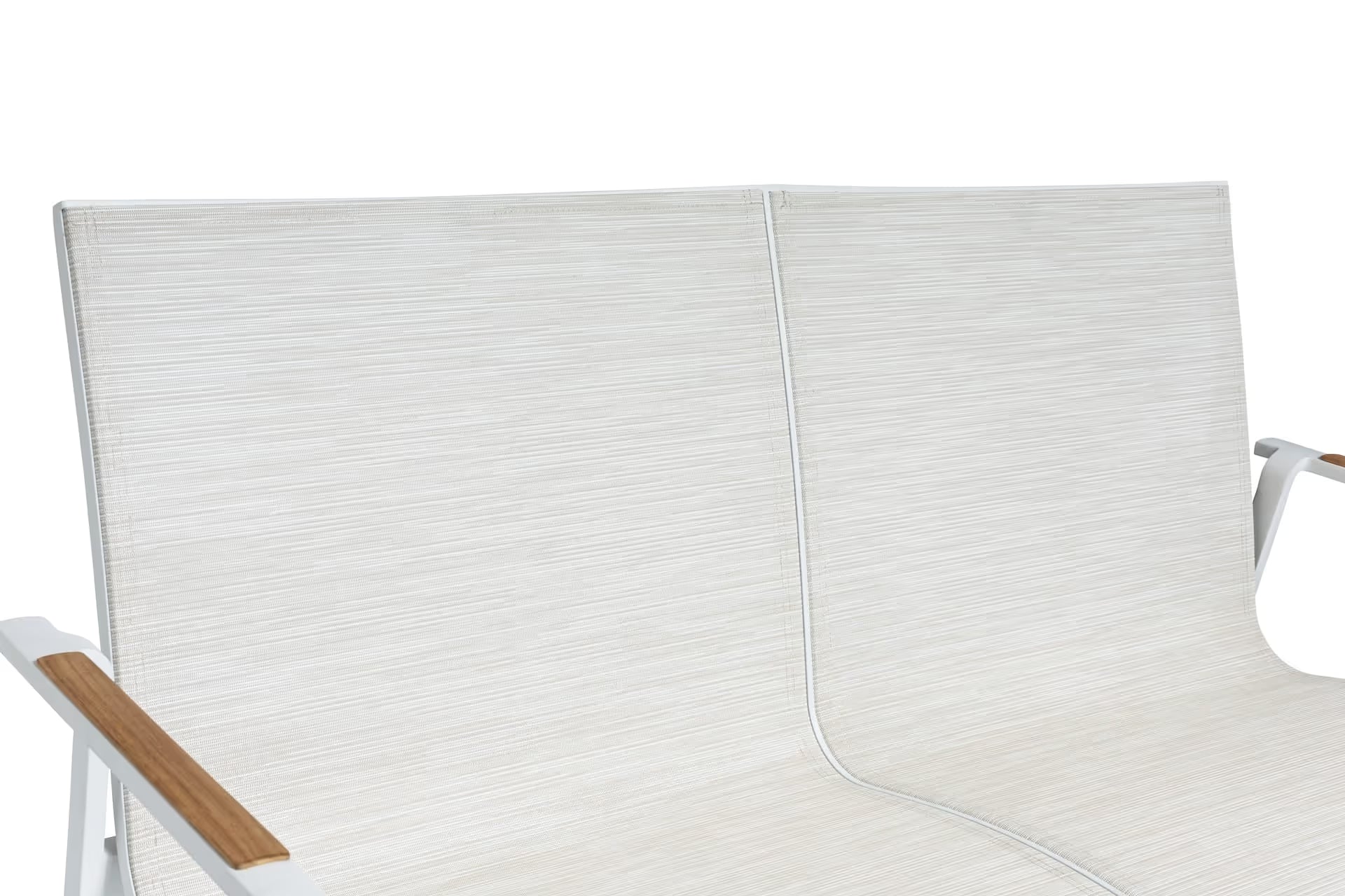 KETTLER DIAMOND 2er-Bank – weiß matt/ beige Ansicht 5