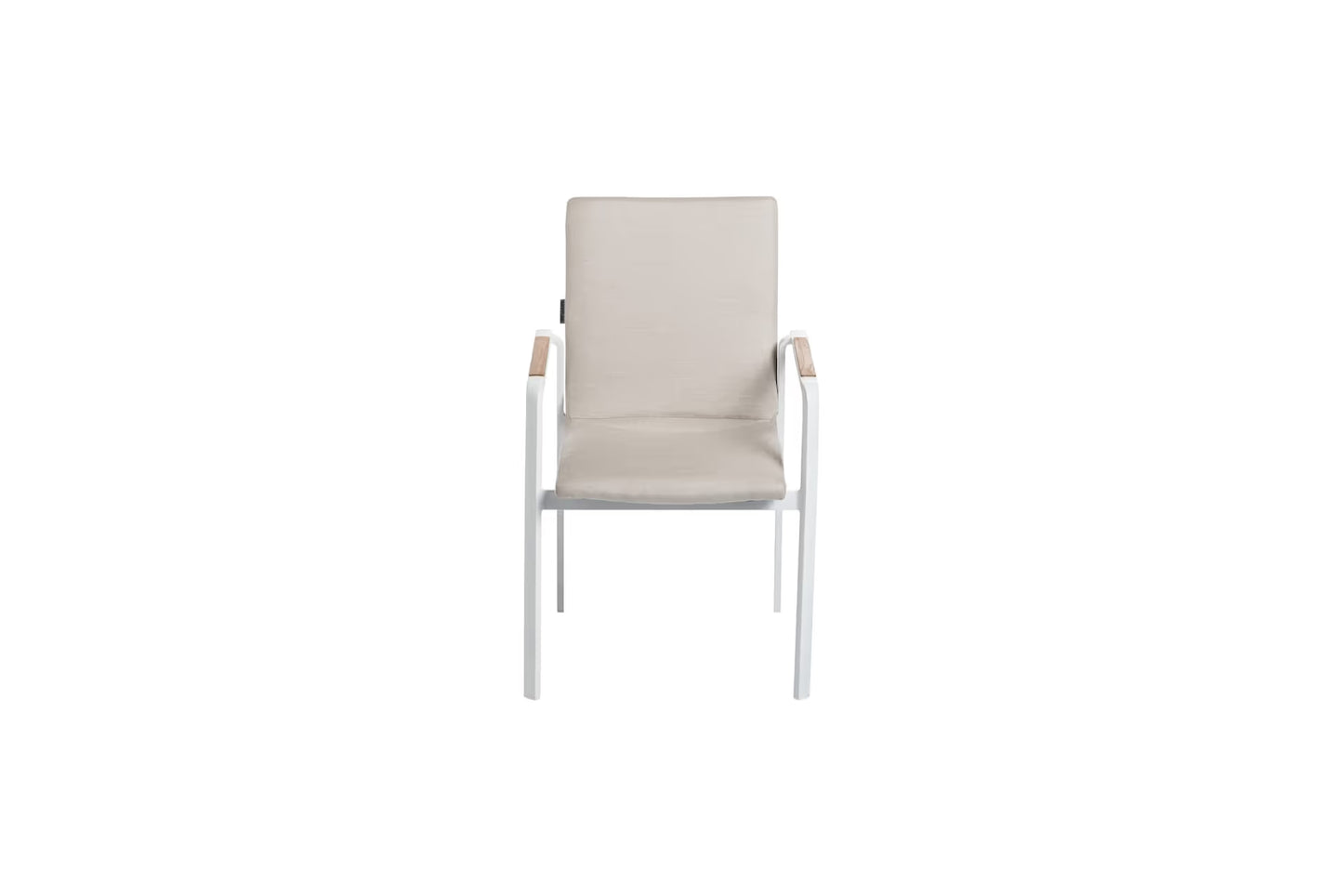 KETTLER DIAMOND Stapelsessel – weiß matt/natte linen chalk Ansicht 3