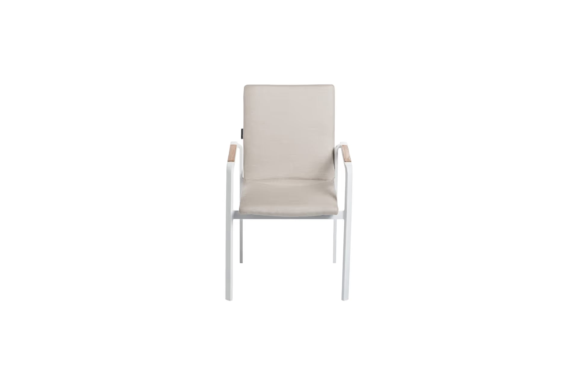 KETTLER DIAMOND Stapelsessel – weiß matt/natte linen chalk Ansicht 3