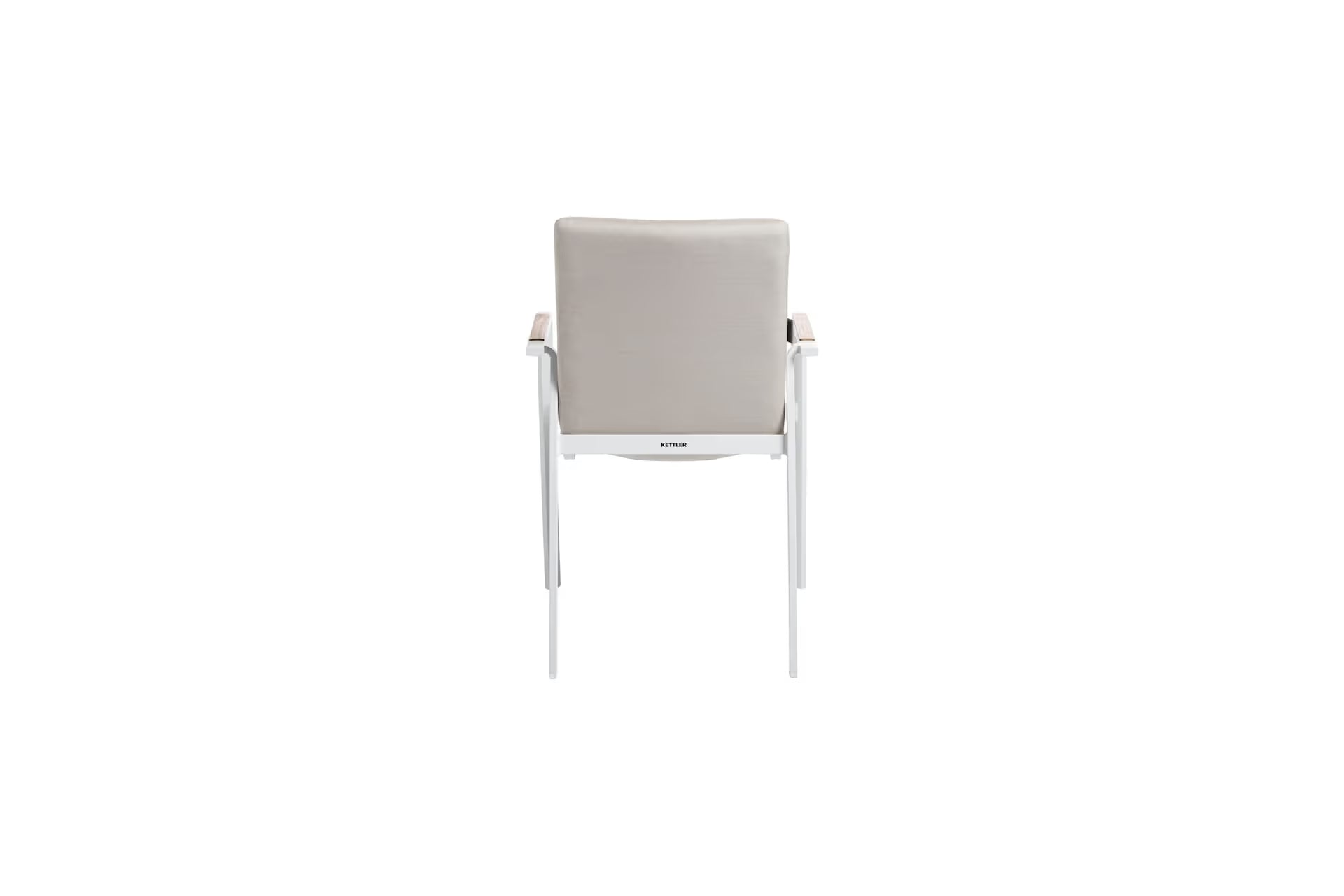 KETTLER DIAMOND Stapelsessel – weiß matt/natte linen chalk Ansicht 5