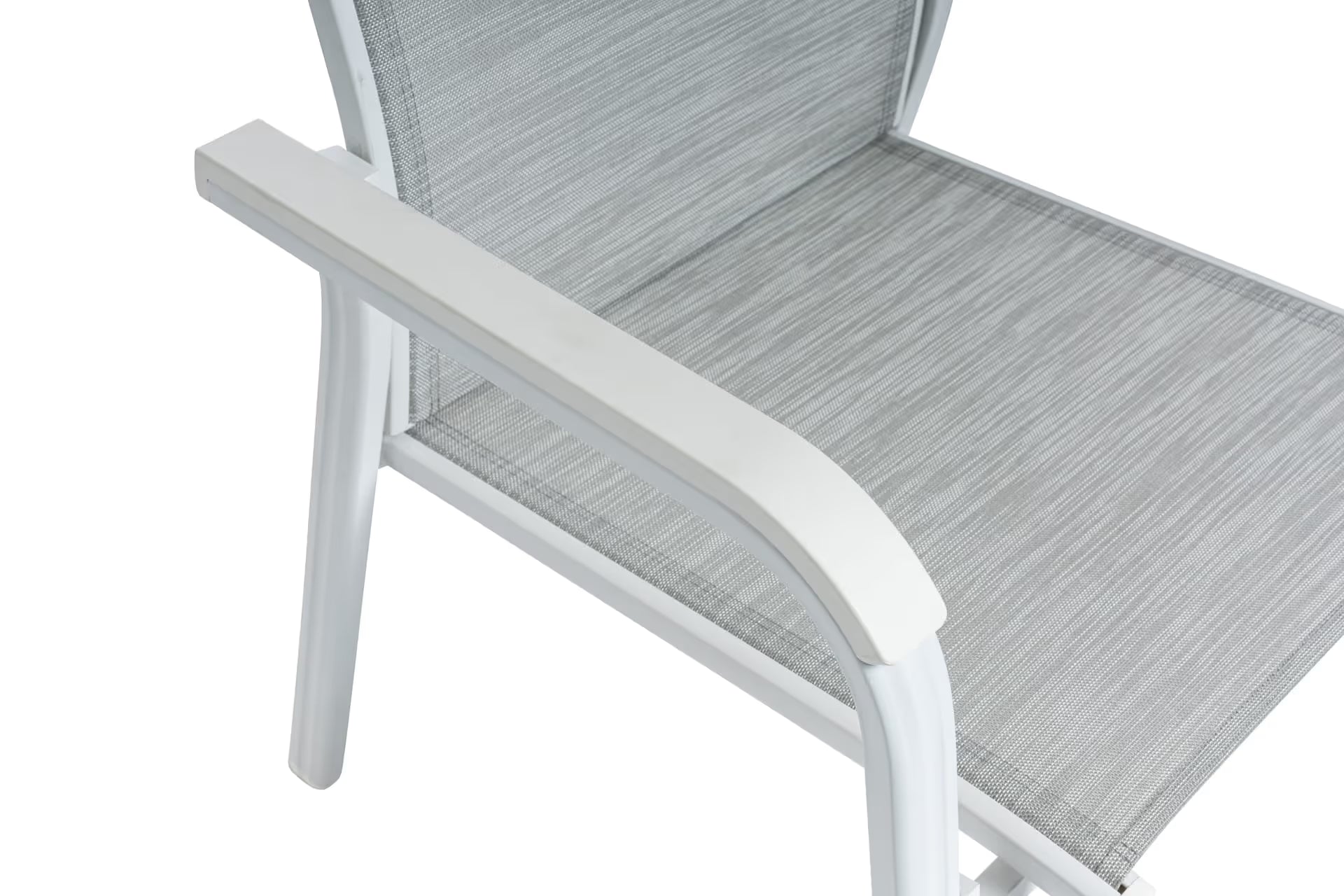 KETTLER BASIC PLUS Stapelsessel zerlegt – weiß matt/ hellgrau Ansicht 6
