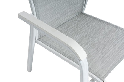 KETTLER BASIC PLUS Stapelsessel zerlegt – weiß matt/ hellgrau Ansicht 6