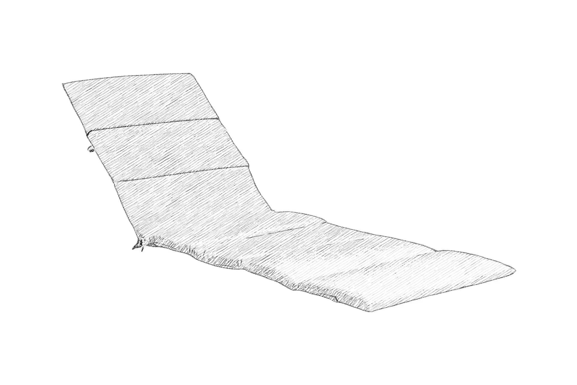 KETTLER SEE Gartenliegenauflage natur – Dessin 8021 (natur) Ansicht 1