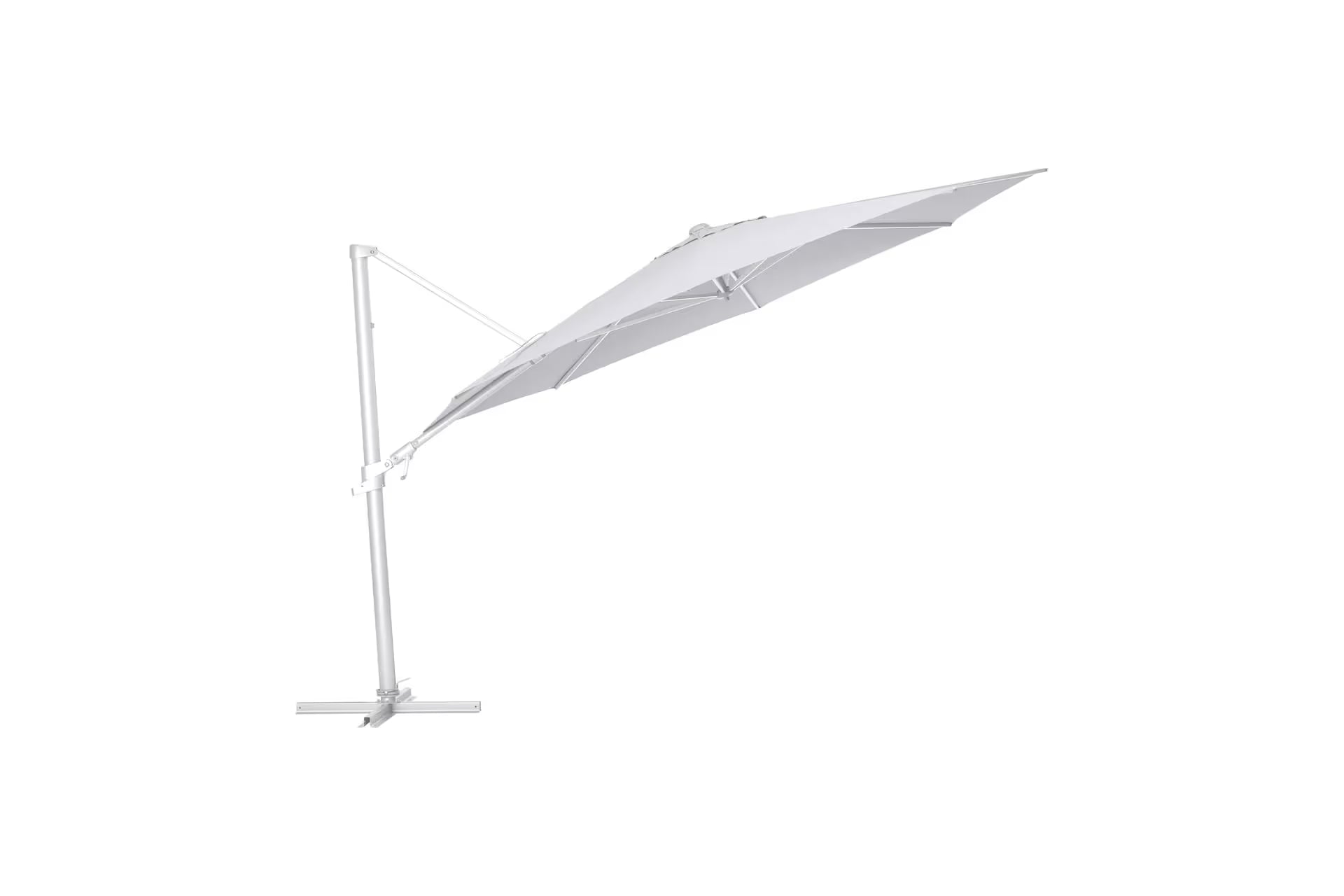 KETTLER EASY FLEX Ampelschirm silber/ hellgrau
Ø 350 cm
inkl. Abdeckhaube + Schirmständer – silber/ hellgrau Ansicht 1