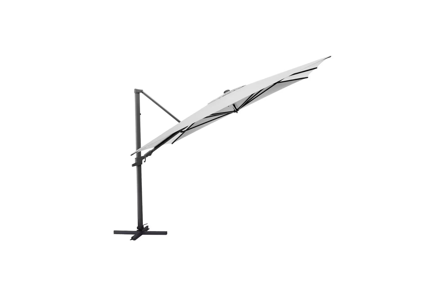 KETTLER EASY FLEX Ampelschirm anthrazit matt/ hellgrau
300 x 300 cm
inkl. Abdeckhaube + Schirmständer – anthrazit matt/ hellgrau Ansicht 1