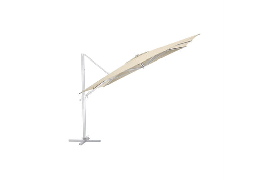 KETTLER EASY FLEX Ampelschirm silber/ natur
300 x 300 cm
inkl. Abdeckhaube + Schirmständer – silber/ natur Ansicht 1