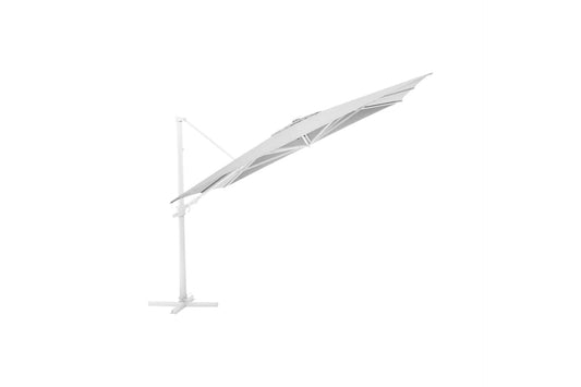 KETTLER EASY FLEX Ampelschirm weiß matt/ hellgrau
300 x 300 cm
inkl. Abdeckhaube + Schirmständer – weiß matt/ hellgrau Ansicht 1