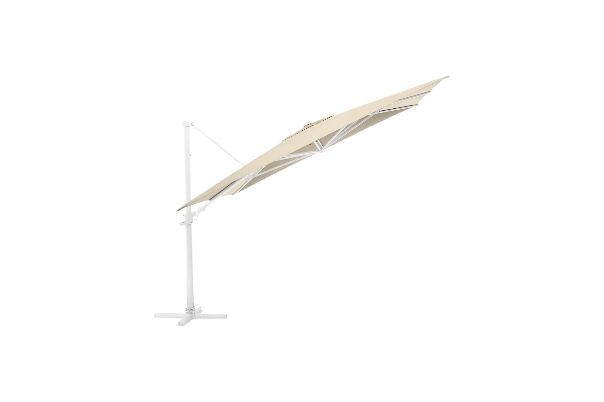 KETTLER EASY FLEX Ampelschirm weiß matt/ natur
300 x 300 cm
inkl. Abdeckhaube + Schirmständer – weiß matt/ natur Ansicht 1