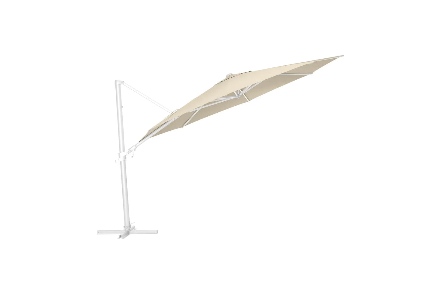 KETTLER EASY FLEX Ampelschirm weiß matt/ natur
Ø 350 cm
inkl. Abdeckhaube + Schirmständer – weiß matt/ natur Ansicht 1