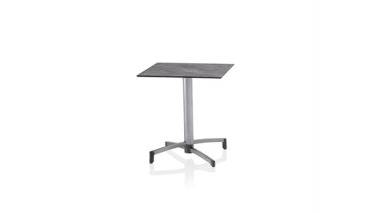 KETTLER TUBE Tischgestell 70 x 70 cm (CONTRACT) – silber Ansicht 1