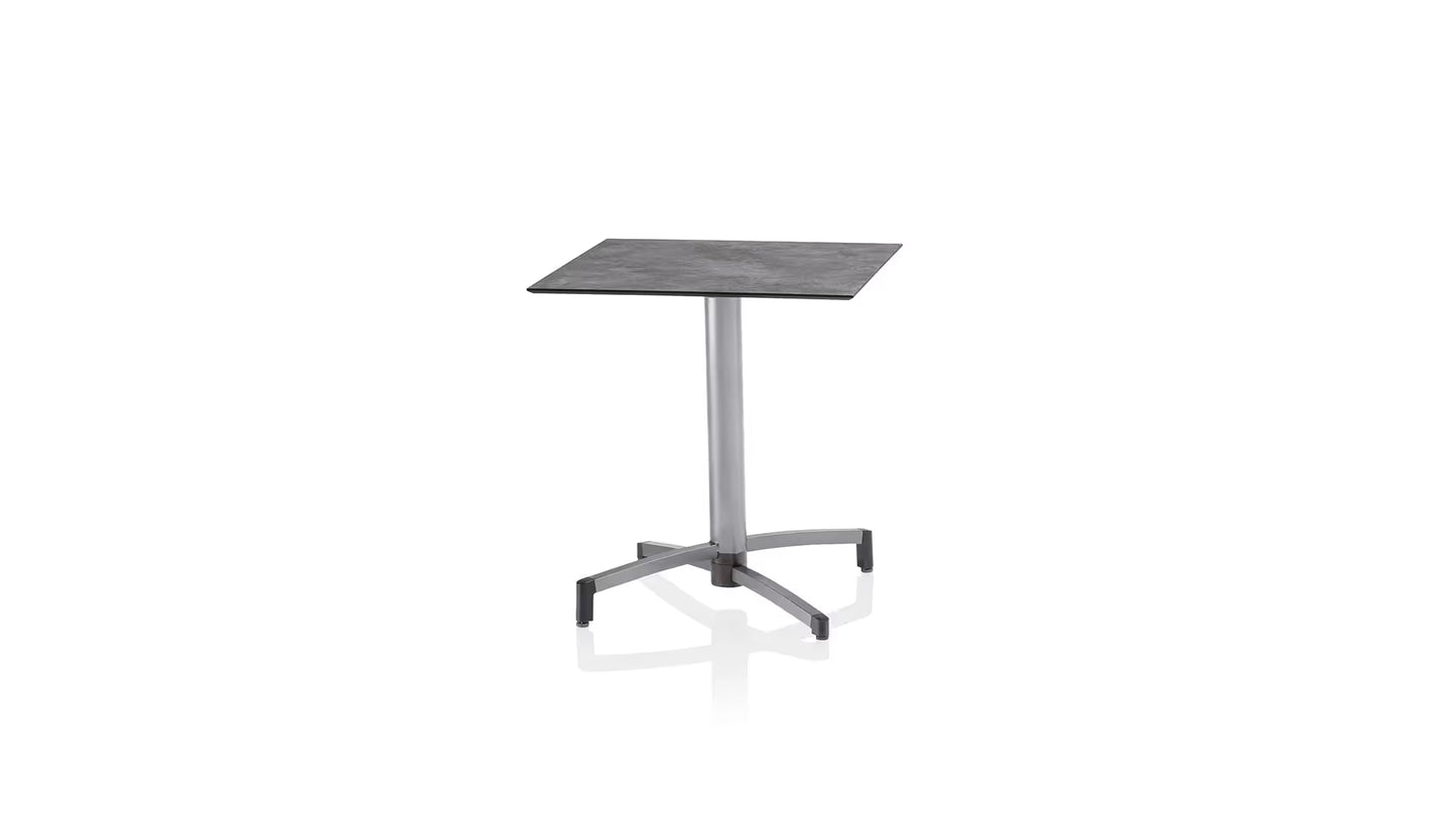 KETTLER TUBE Tischgestell 80 x 80 cm – silber Ansicht 1
