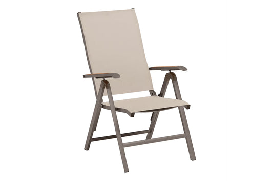 KETTLER DIAMOND Multipositionssessel – taupe/ Stucco/ natur Ansicht 1
