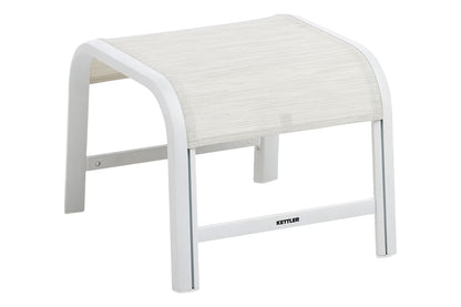 KETTLER MEMPHIS Hocker – weiß matt/ beige Ansicht 1