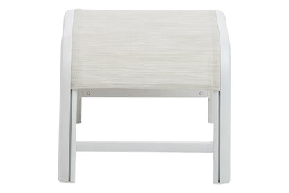 KETTLER MEMPHIS Hocker – weiß matt/ beige Ansicht 2