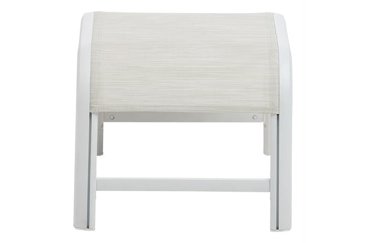 KETTLER MEMPHIS Hocker – weiß matt/ beige Ansicht 2