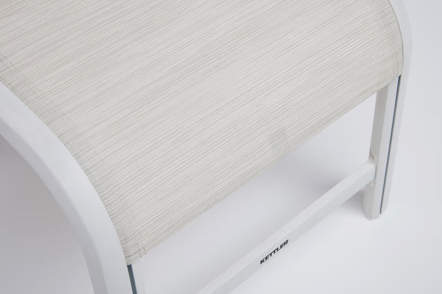 KETTLER MEMPHIS Hocker – weiß matt/ beige Ansicht 5