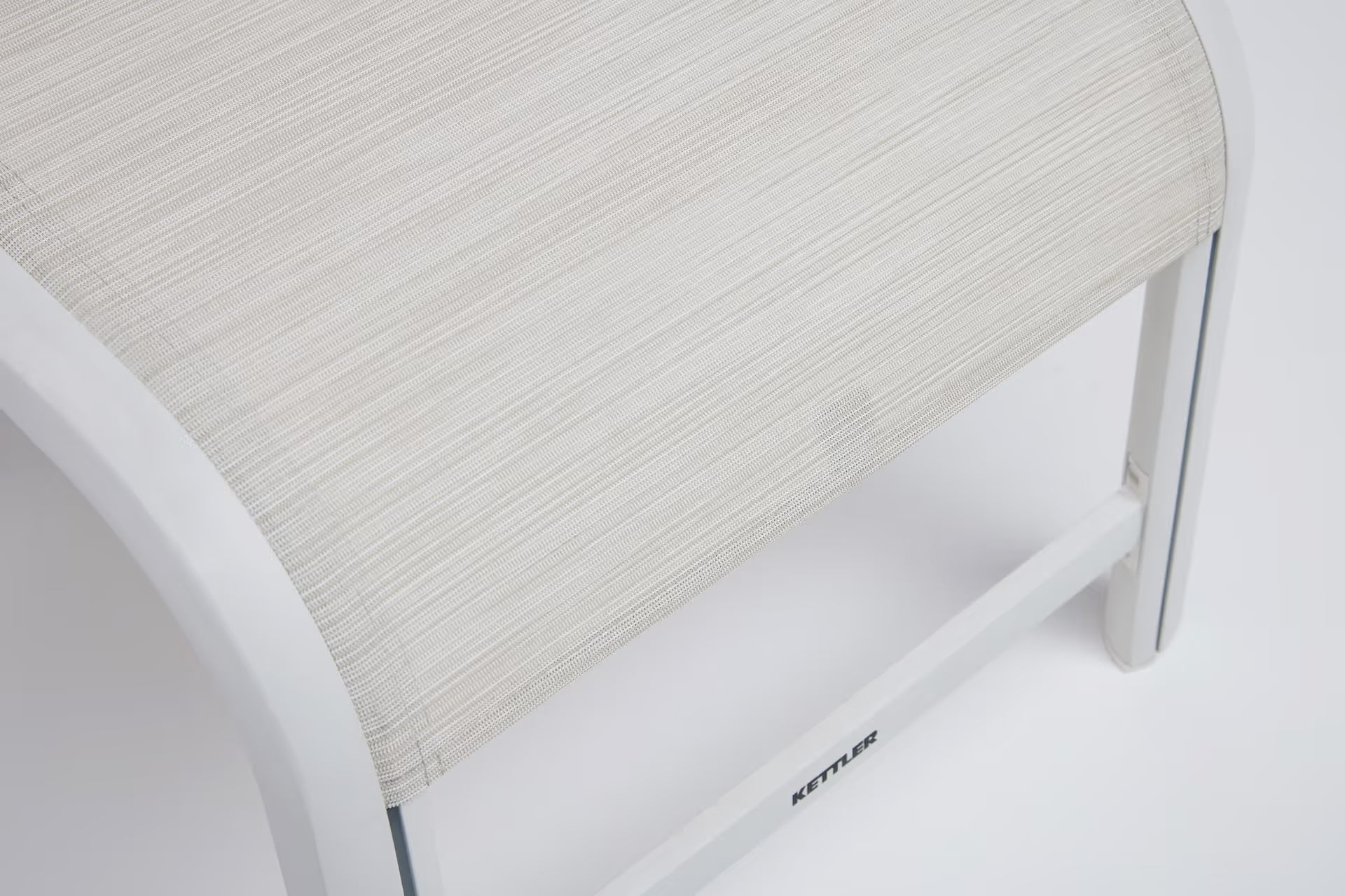 KETTLER MEMPHIS Hocker – weiß matt/ beige Ansicht 5