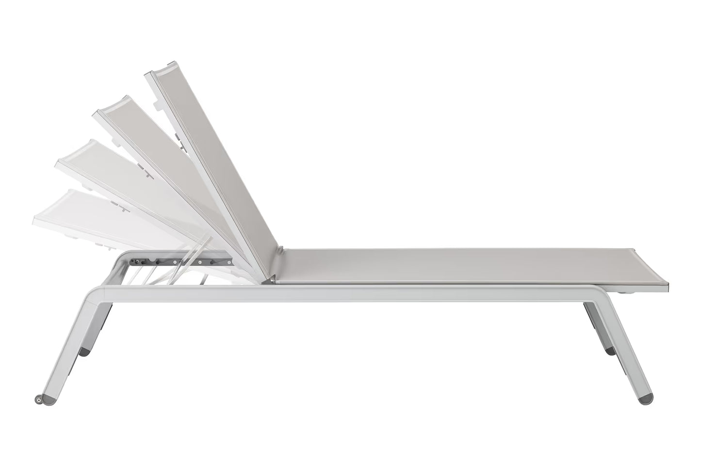KETTLER LATITUDE Rollliege ohne Armlehne – hellgrau/hellgrau Ansicht 4