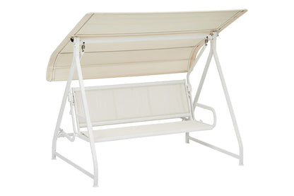 KETTLER PARADISO Hollywoodschaukel – weiß matt/ beige Ansicht 1