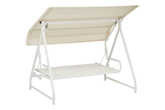 KETTLER PARADISO Hollywoodschaukel – weiß matt/ beige Ansicht 2