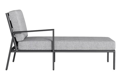 KETTLER ZENITH Chaiselongue links – anthrazit matt/ hellgrau meliert Ansicht 2