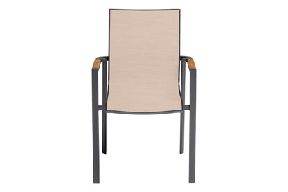 KETTLER SENSE Stapelsessel – anthrazit matt/ sakura/ natur Ansicht 2