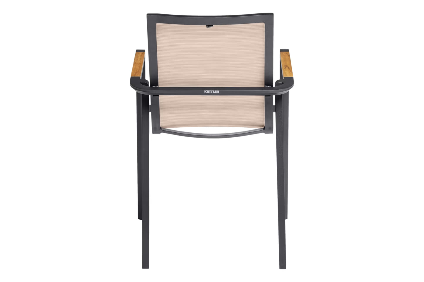 KETTLER SENSE Stapelsessel – anthrazit matt/ sakura/ natur Ansicht 4