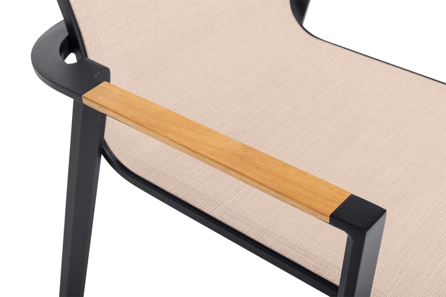 KETTLER SENSE Stapelsessel – anthrazit matt/ sakura/ natur Ansicht 5