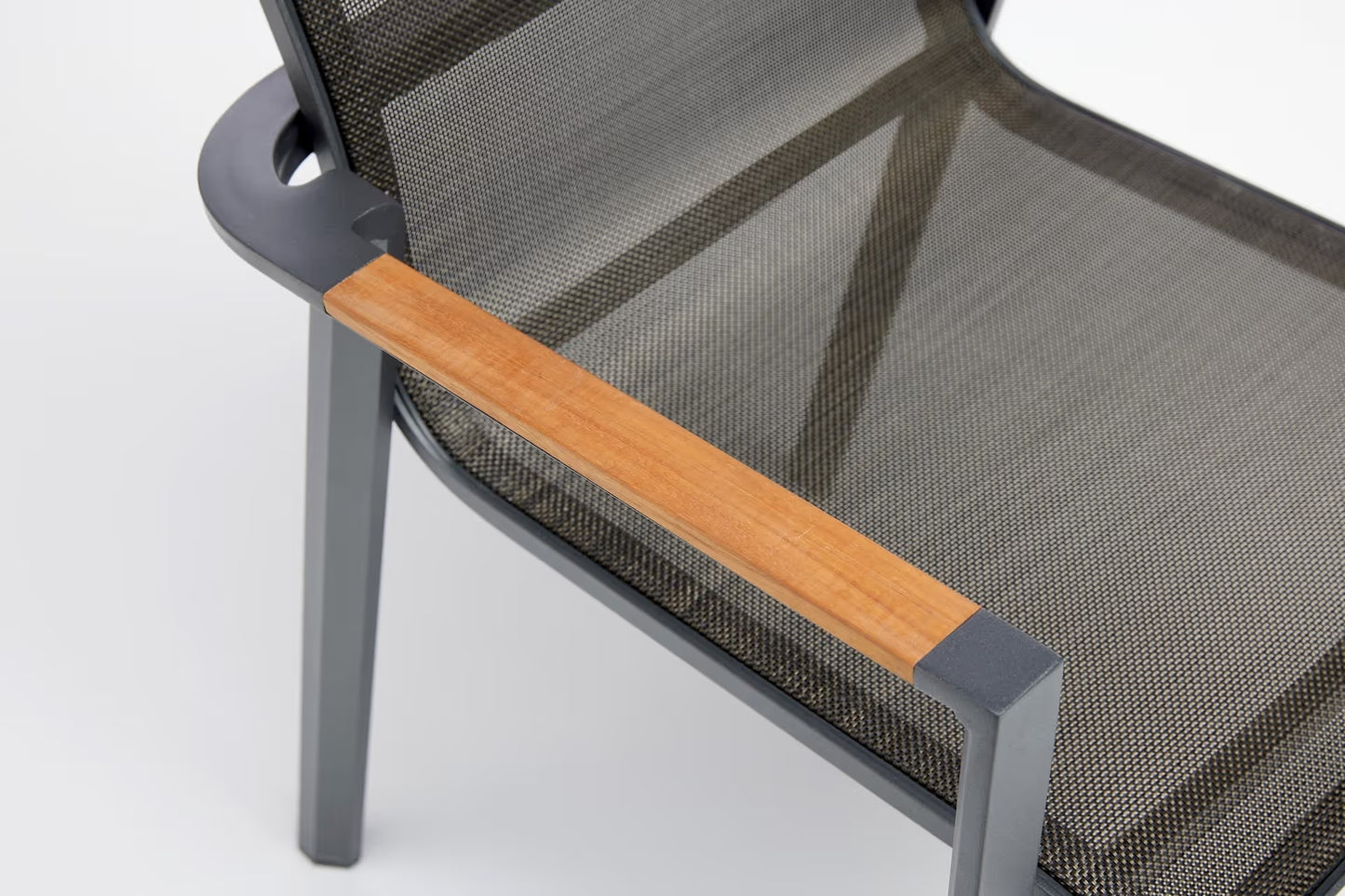 KETTLER SENSE Stapelsessel – anthrazit matt/ bronze/ natur Ansicht 5
