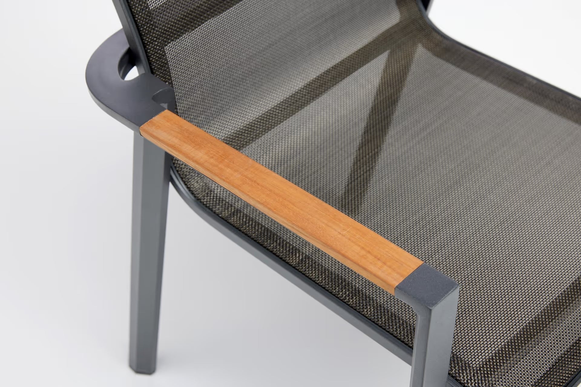 KETTLER SENSE Stapelsessel – anthrazit matt/ bronze/ natur Ansicht 5