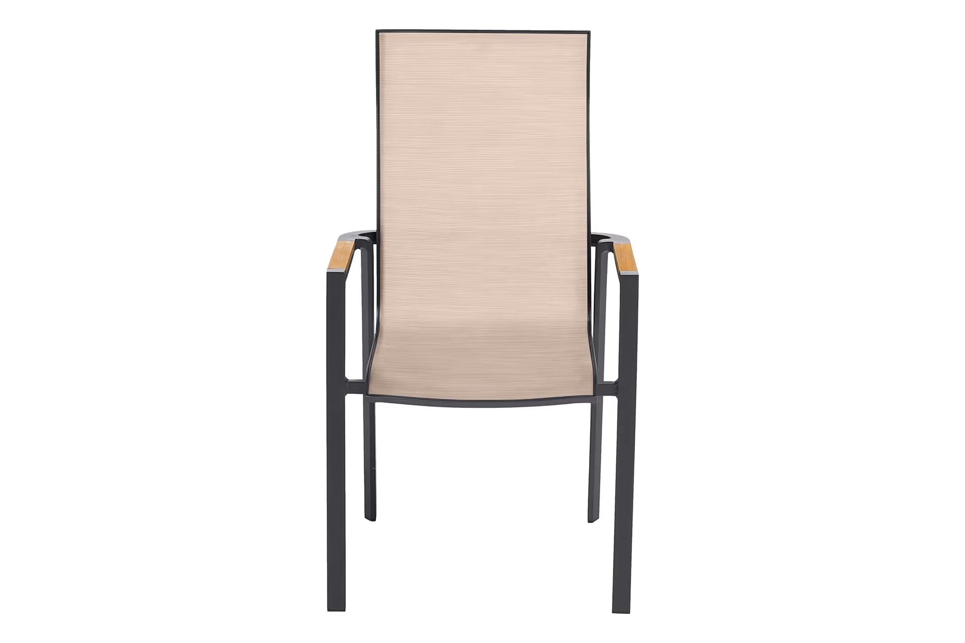 KETTLER SENSE Stapelsessel hoher Rücken – anthrazit matt/ sakura/ natur Ansicht 2