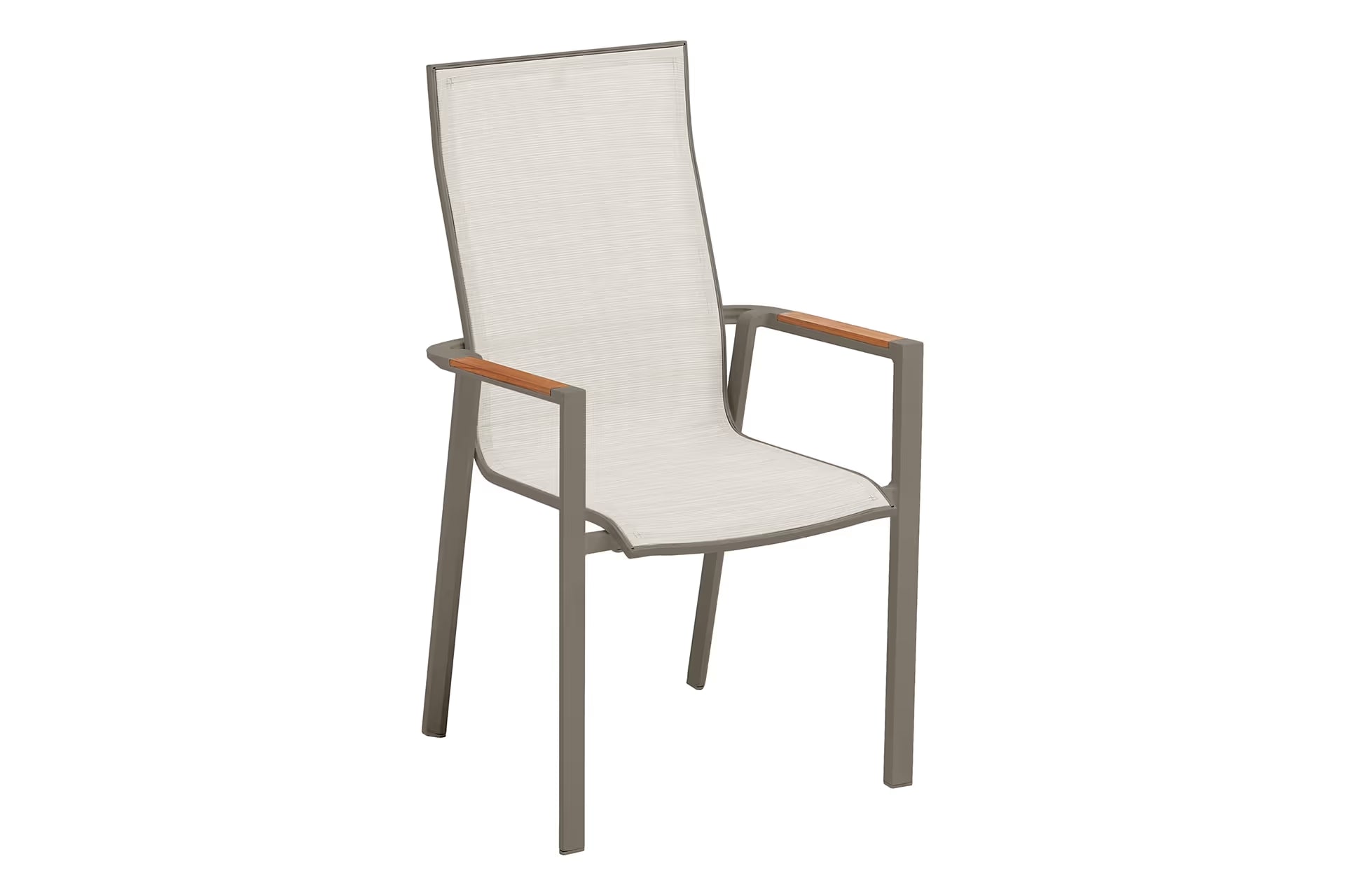 KETTLER SENSE Stapelsessel hoher Rücken – taupe/ nude/ natur Ansicht 1