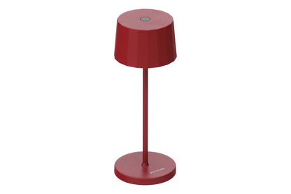 KETTLER KETTLIGHT Tischleuchte RIBBED Micro – matt ruby rot Ansicht 1