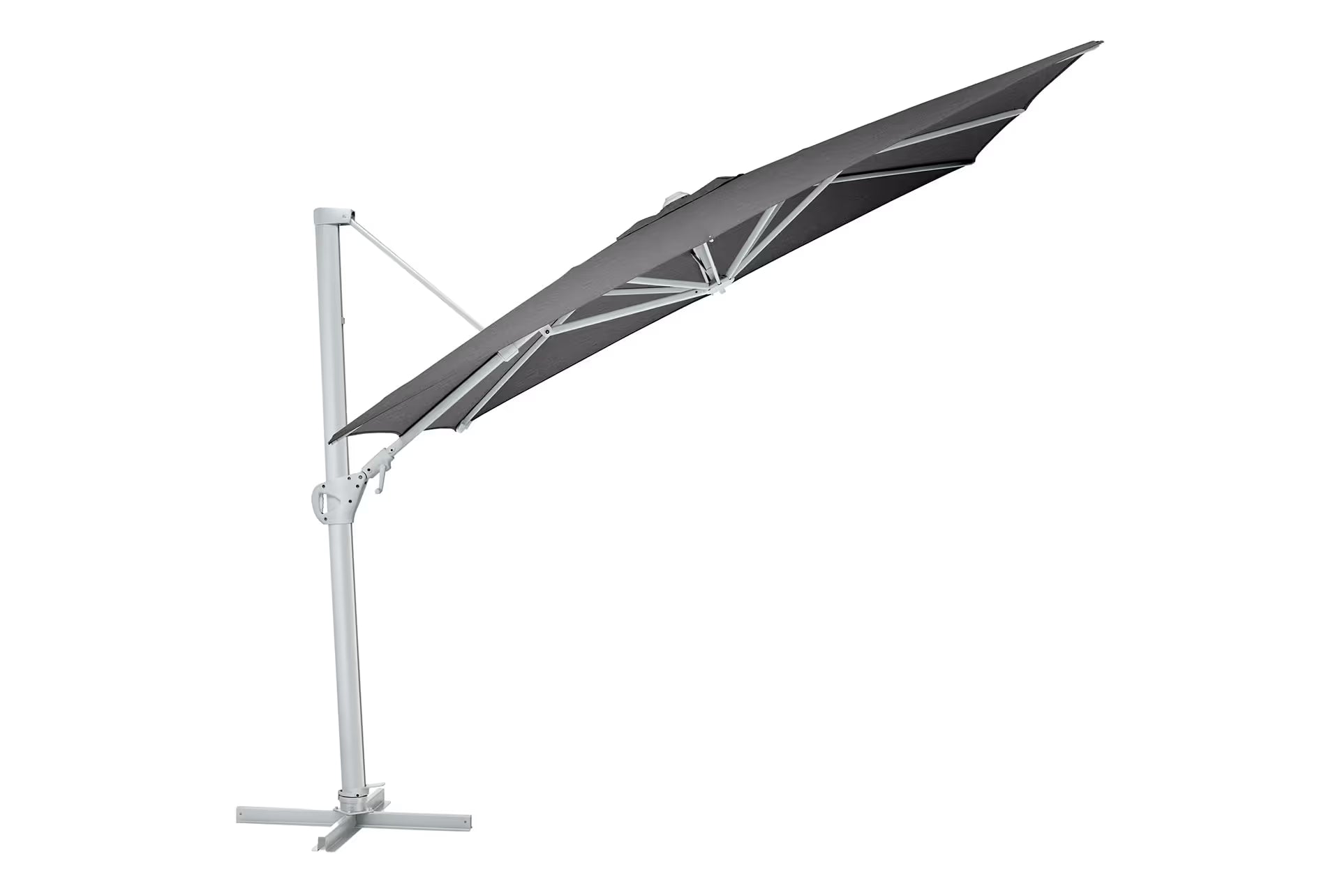KETTLER EASY SWING LX Ampelschirm silber/ anthrazit meliert
300 x 300 cm – silber/ anthrazit meliert Ansicht 1