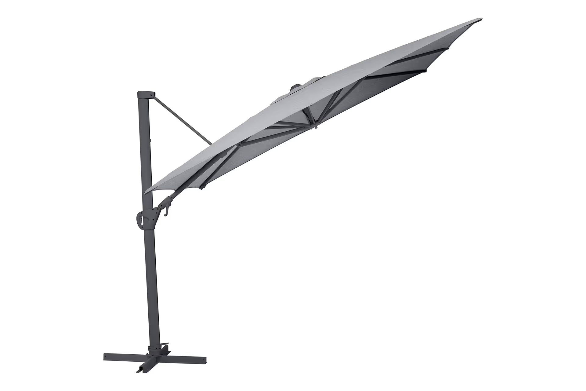 KETTLER EASY SWING LX Ampelschirm anthrazit matt/ grau meliert
300 x 300 cm – anthrazit matt/ grau meliert Ansicht 1