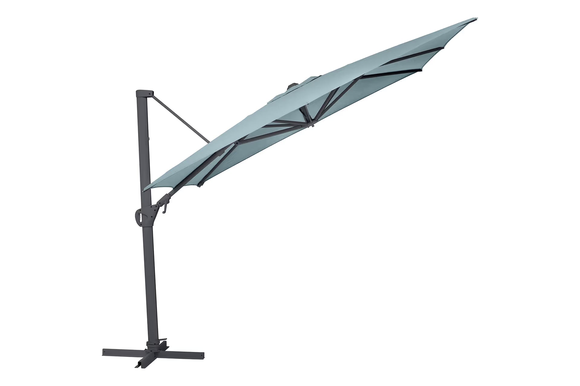 KETTLER EASY SWING LX Ampelschirm anthrazit matt/ salbei
300 x 300 cm – anthrazit matt/ salbei Ansicht 1