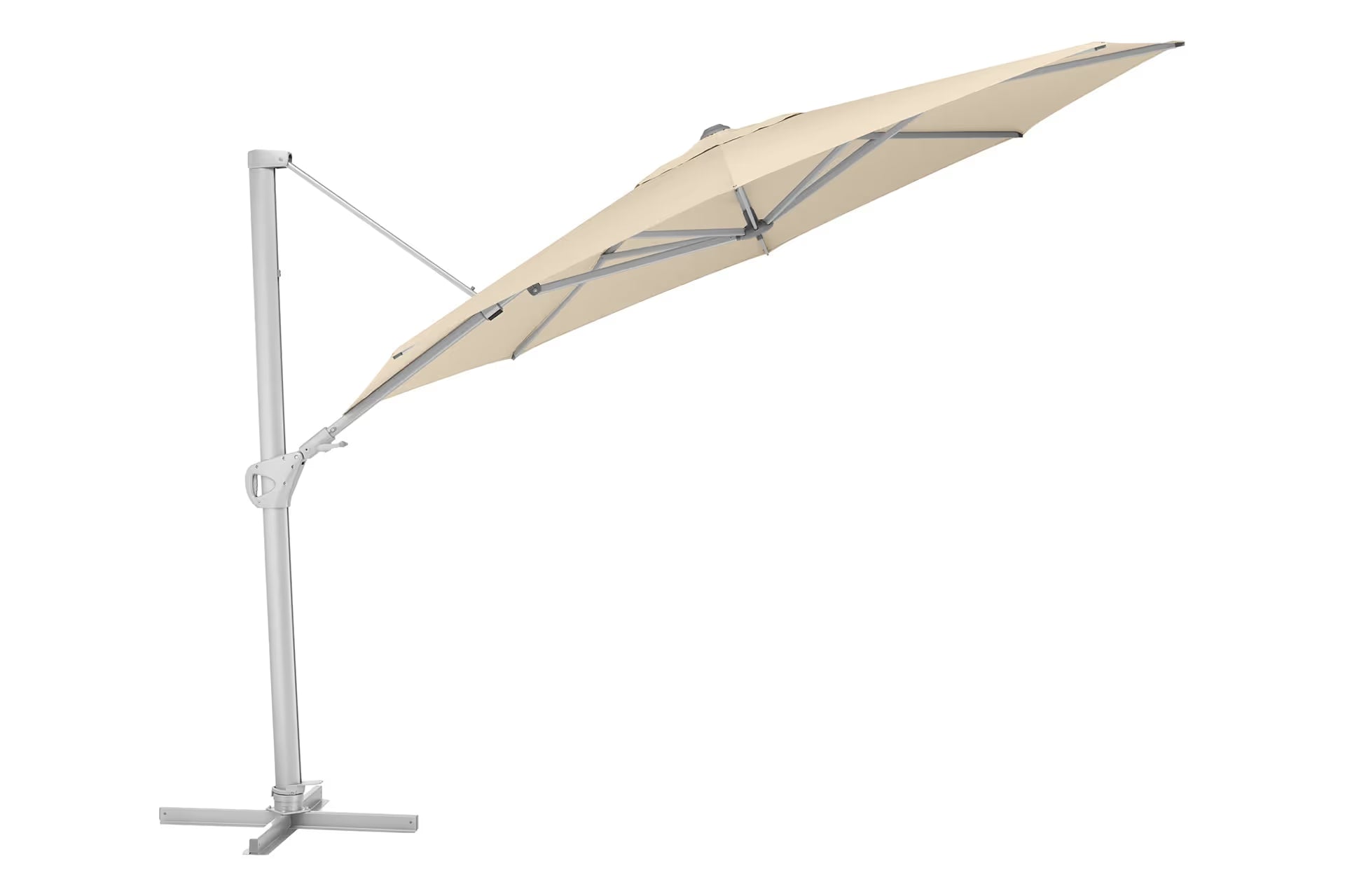 KETTLER EASY SWING LX Ampelschirm silber/ natur
Ø 350 cm – silber/ natur Ansicht 1