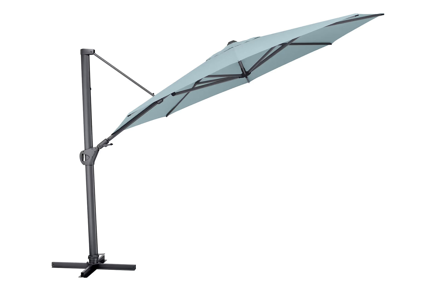 KETTLER EASY SWING LX Ampelschirm anthrazit matt/ salbei
Ø 350 cm – anthrazit matt/ salbei Ansicht 1