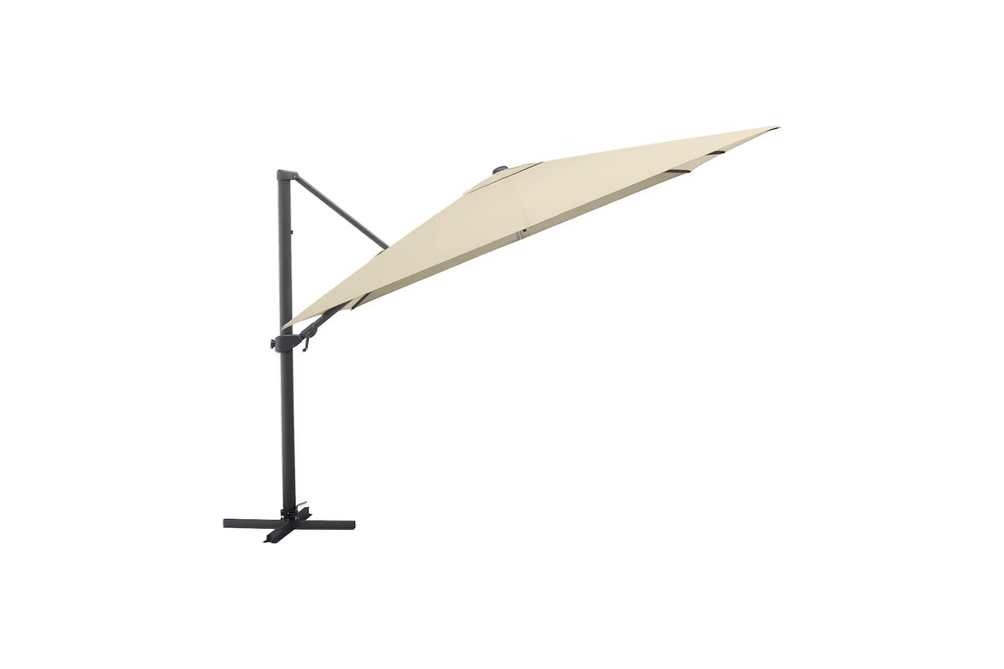 KETTLER EASY TURN Ampelschirm – 300 × 300 cm, 360° Drehfunktion, Kurbel, UV-Schutz UPF 50+