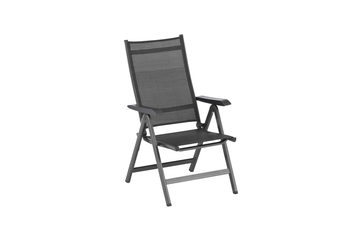 KETTLER Basic Plus Multipositionssessel anthrazit/anthrazit , Aluminium/Outdoorgewebe