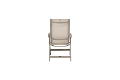 KETTLER Basic Plus Multipositionssessel Taupe/Stucco Beige , Aluminium/Outdoorgewebe