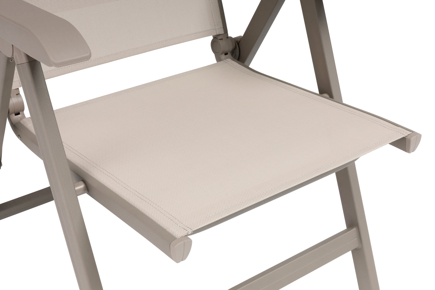 KETTLER Basic Plus Multipositionssessel Taupe/Stucco Beige , Aluminium/Outdoorgewebe