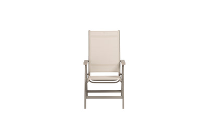 KETTLER Basic Plus Multipositionssessel Taupe/Stucco Beige , Aluminium/Outdoorgewebe