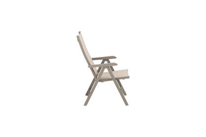 KETTLER Basic Plus Multipositionssessel Taupe/Stucco Beige , Aluminium/Outdoorgewebe