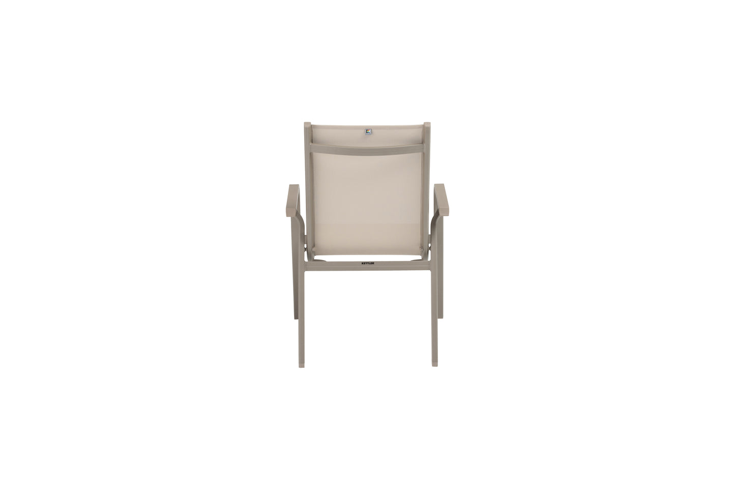 KETTLER Basic Plus Stapelsessel Taupe/Stucco Beige , Aluminium/Outdoorgewebe