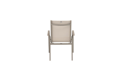 KETTLER Basic Plus Stapelsessel Taupe/Stucco Beige , Aluminium/Outdoorgewebe