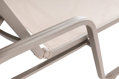 KETTLER Basic Plus Stapelliege Taupe/Stucco Beige , Aluminium/Outdoorgewebe