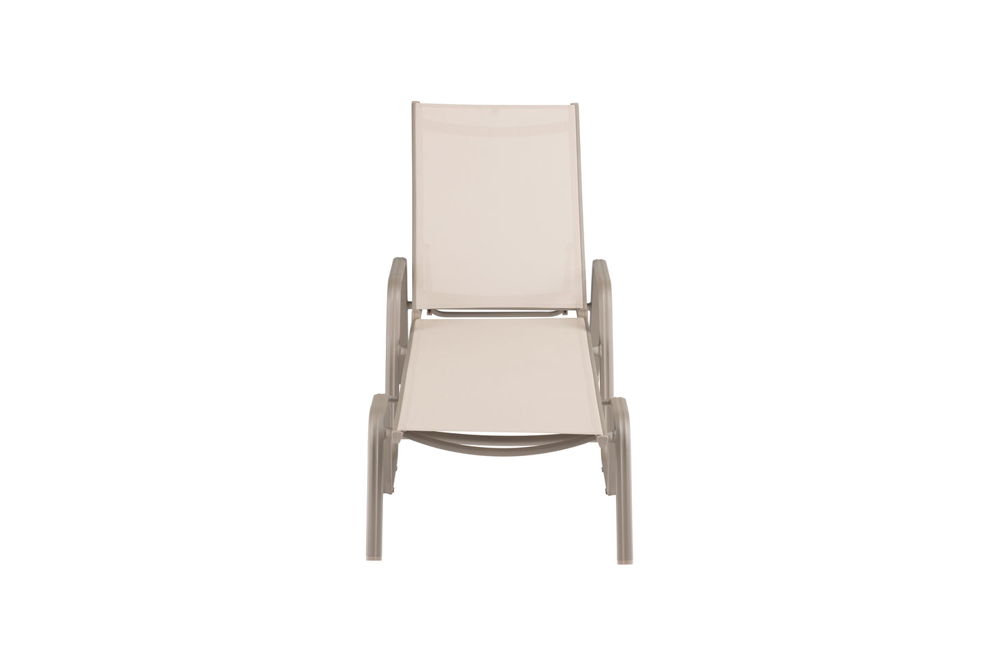 KETTLER Basic Plus Stapelliege Taupe/Stucco Beige , Aluminium/Outdoorgewebe