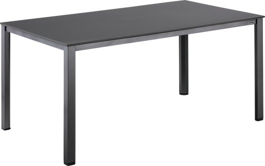 KETTLER KETTALUX CUBIC DINING-TISCH 160 x 95cm, anthrazit/anthrazit, Aluminium